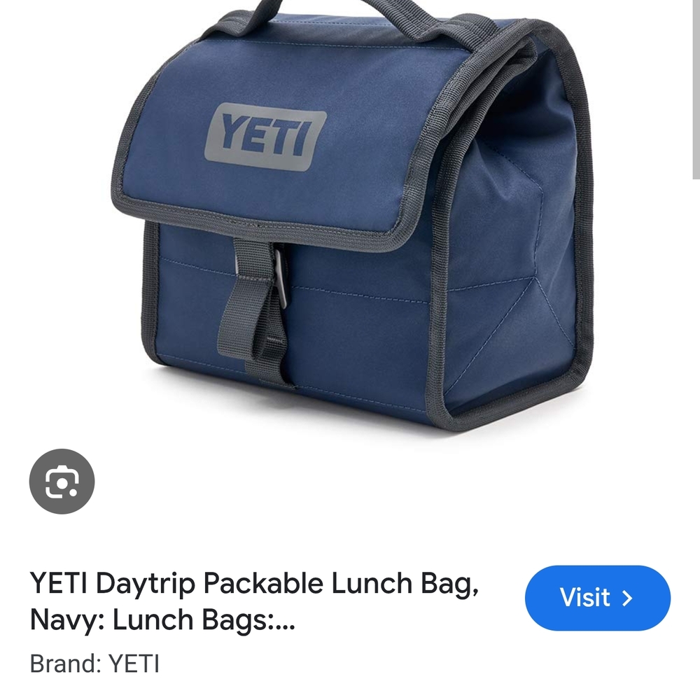 YETI Navy Lunch Bag for Unisex